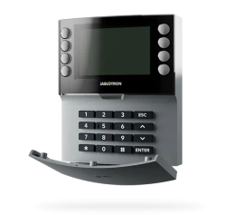 Zbernicov� pr�stupov� modul �tvorsegmentov� s displejom, kl�vesnicou a RFID ��ta�kou - siv�